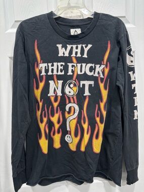 UNIF WTFN Distressed Flame Long Sleeve Tee